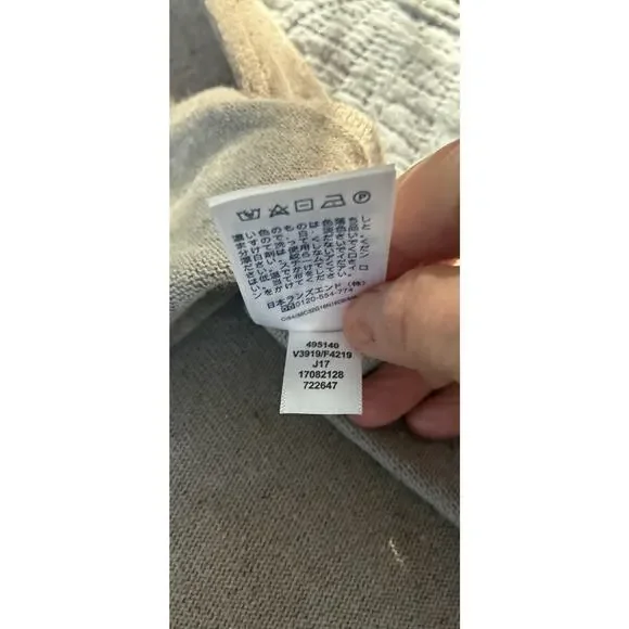 Lands End Sz XS ( 2-4) Brown Heathered wool silk blend 3/4 length slv maxi dress - Picture 5 of 10